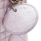 Mini Lady Dior Bag with Chain in Lotus Pearly Lambskin