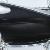 Metallic Calfskin Micro-Cannage Mini Lady Dior