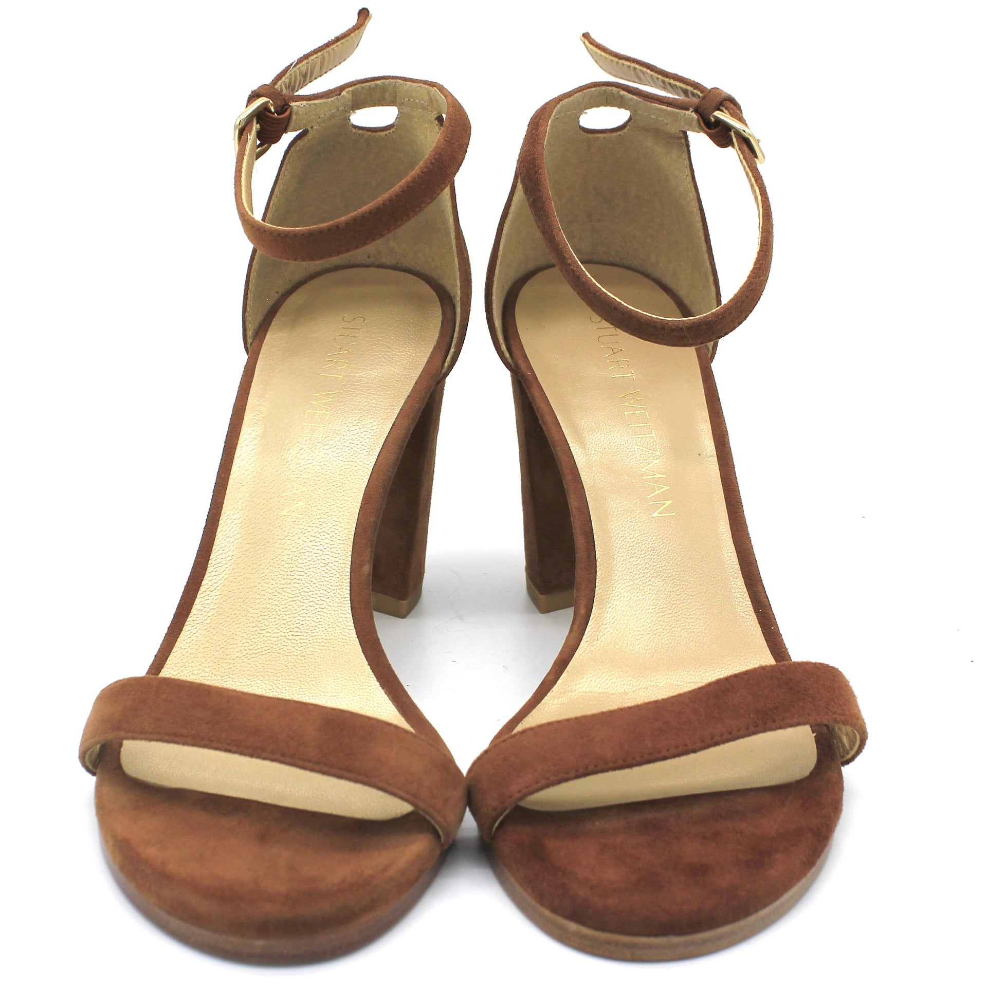 NearlyNude suede sandals