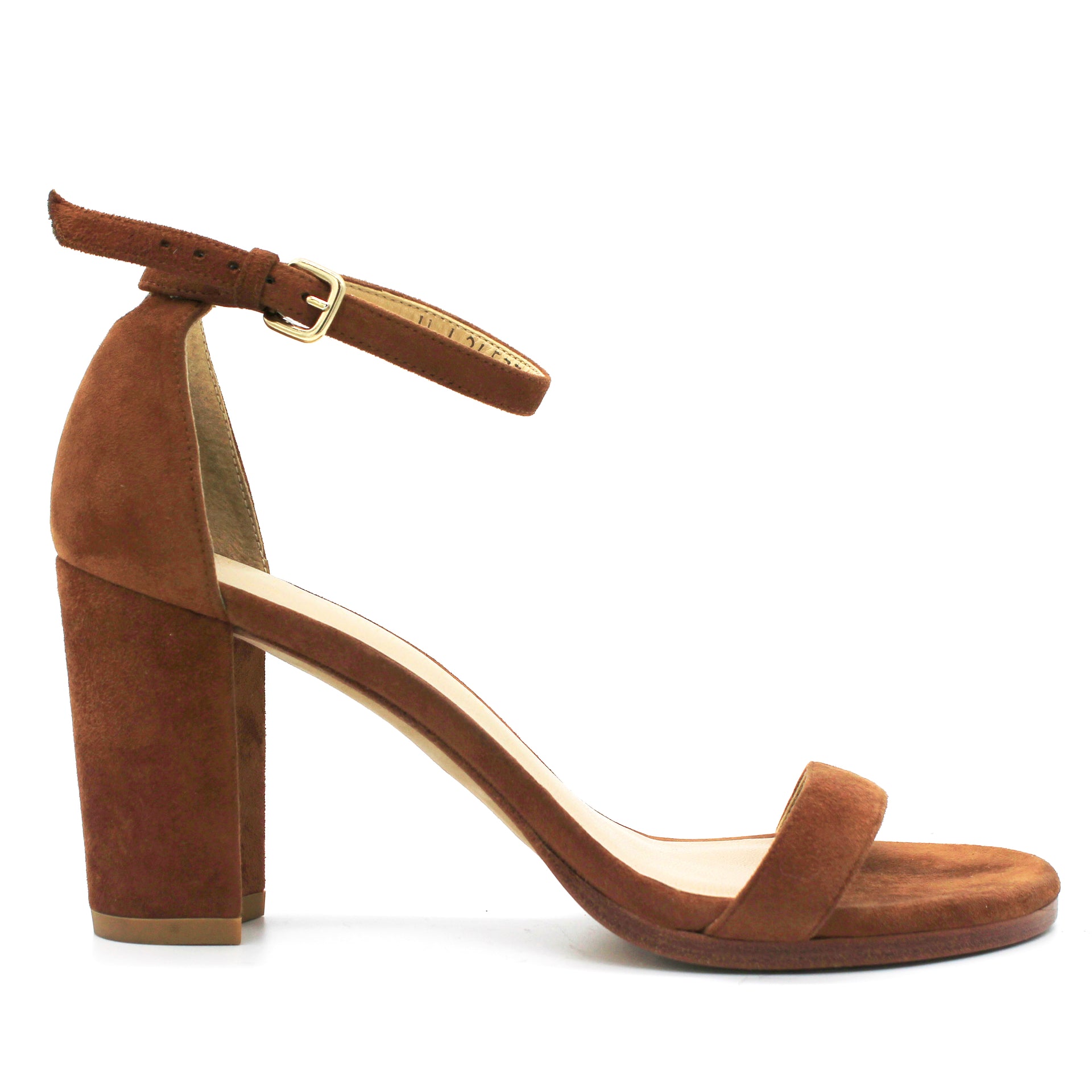 Larlie Block Heel Sandals In Suede - Taupe Tan | NYDJ
