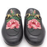 Princetown appliquéd leather slippers