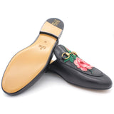 Princetown appliquéd leather slippers