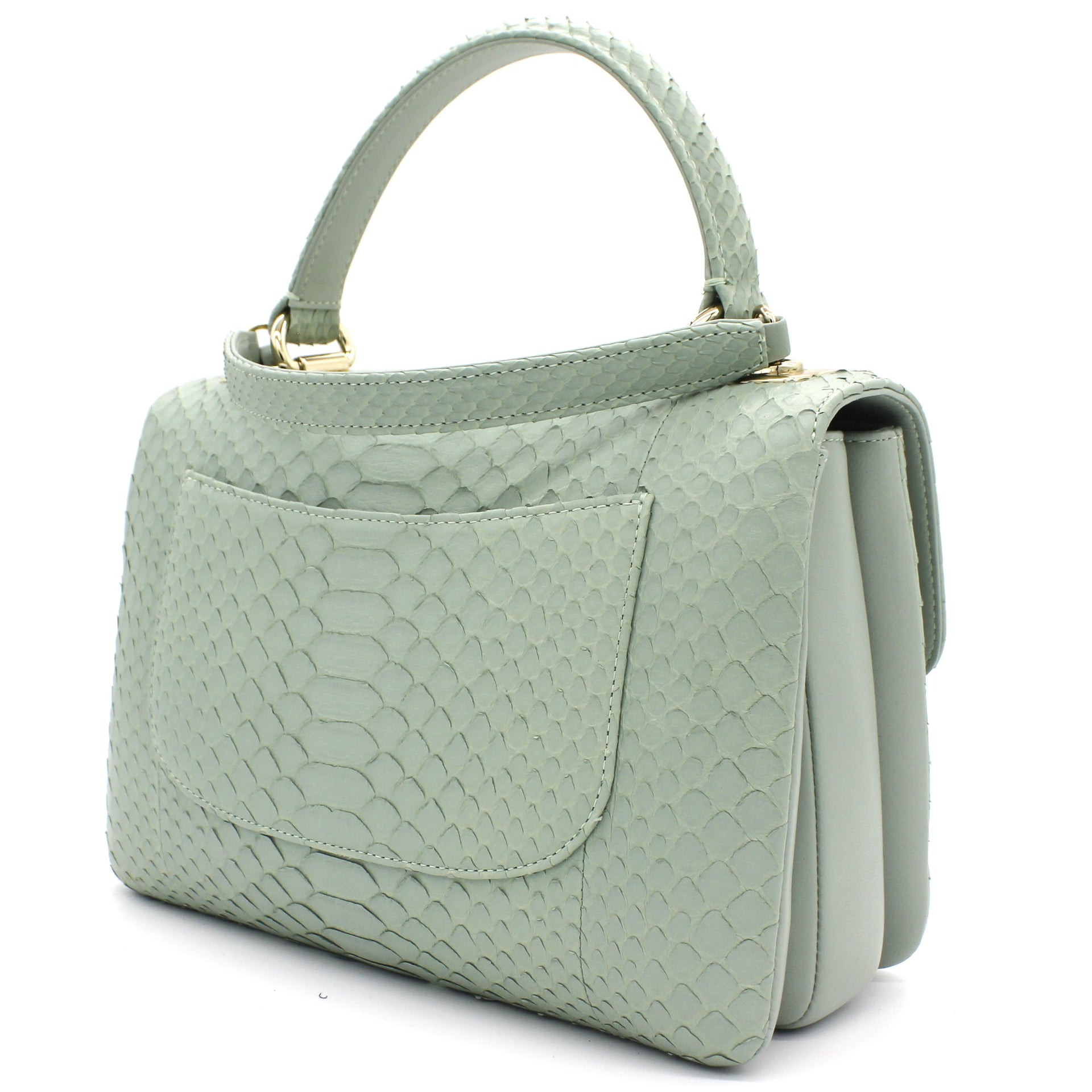 Snack skin Small Trendy CC Flap Dual Handle Bag Light Green