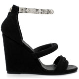 Chanel Black Canvas Wedge Open Toe Bangle Sandals – STYLISHTOP
