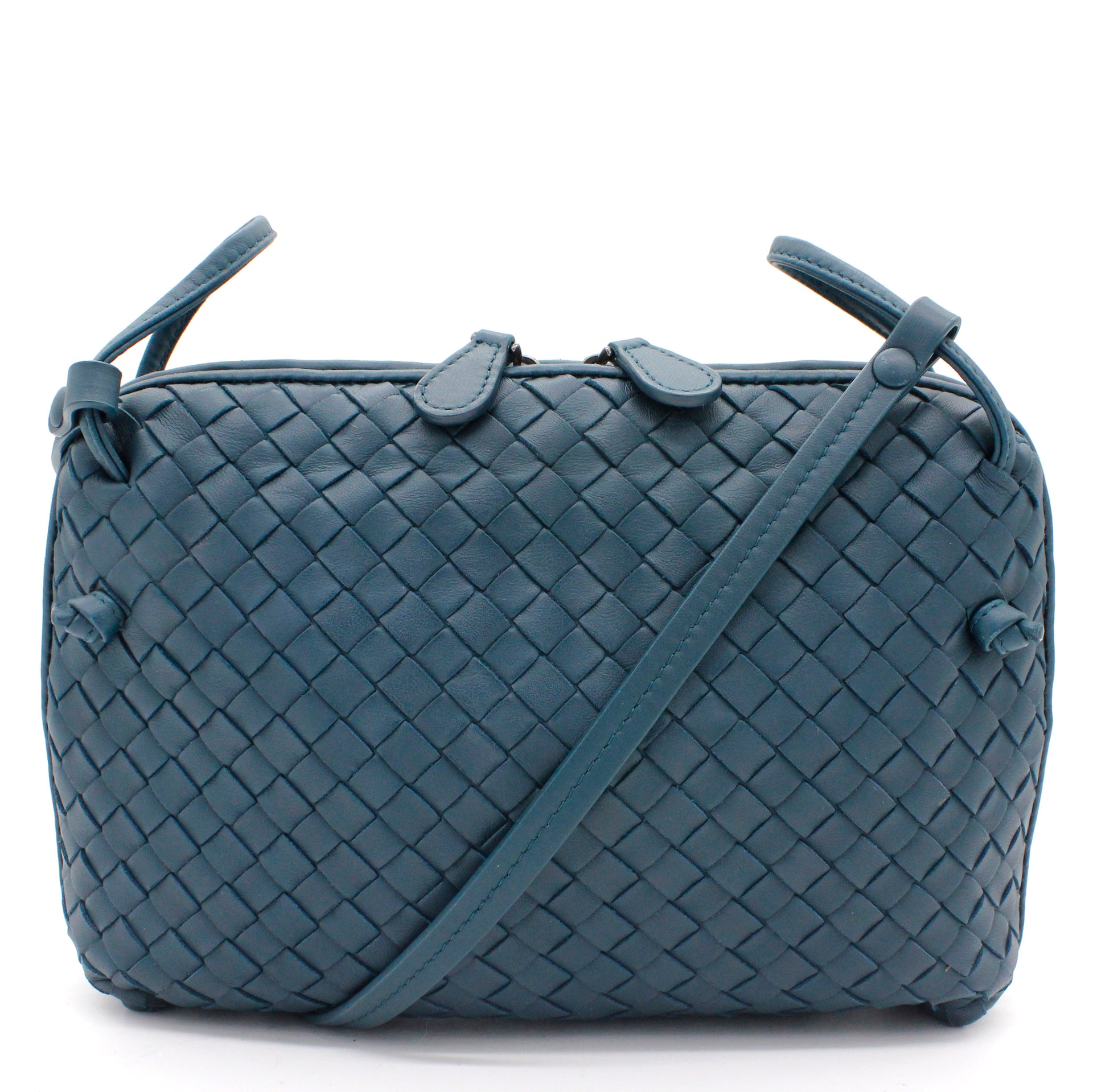 Botteg Veneta 'Nodini' Blue Crossbody Bag