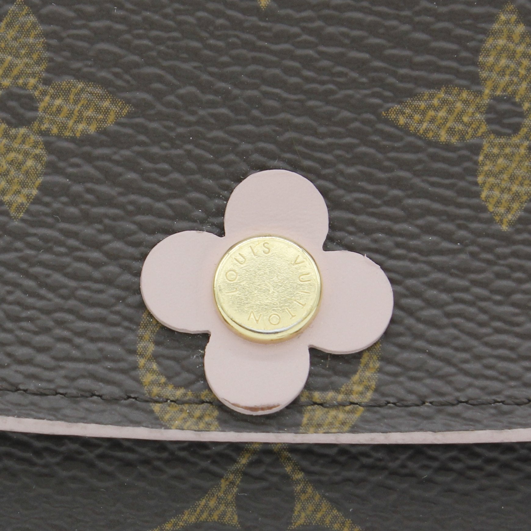 Louis Vuitton Monogram Flore Chain Wallet Rose Ballerine