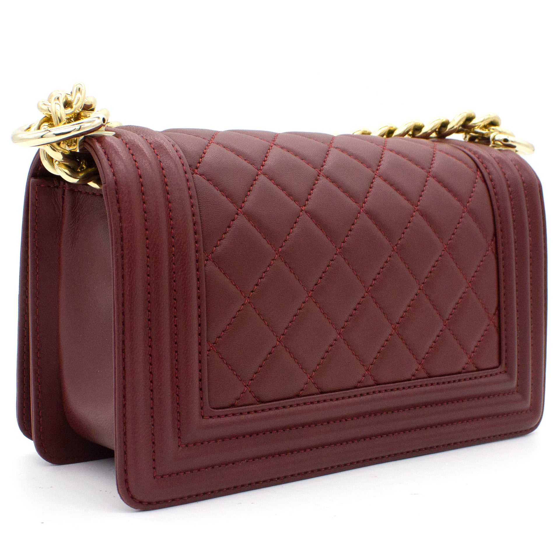 Le Boy Flap Bag Quilted Lambskin Small