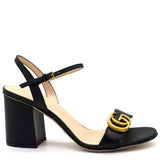 Marmont Leather mid-heel sandal