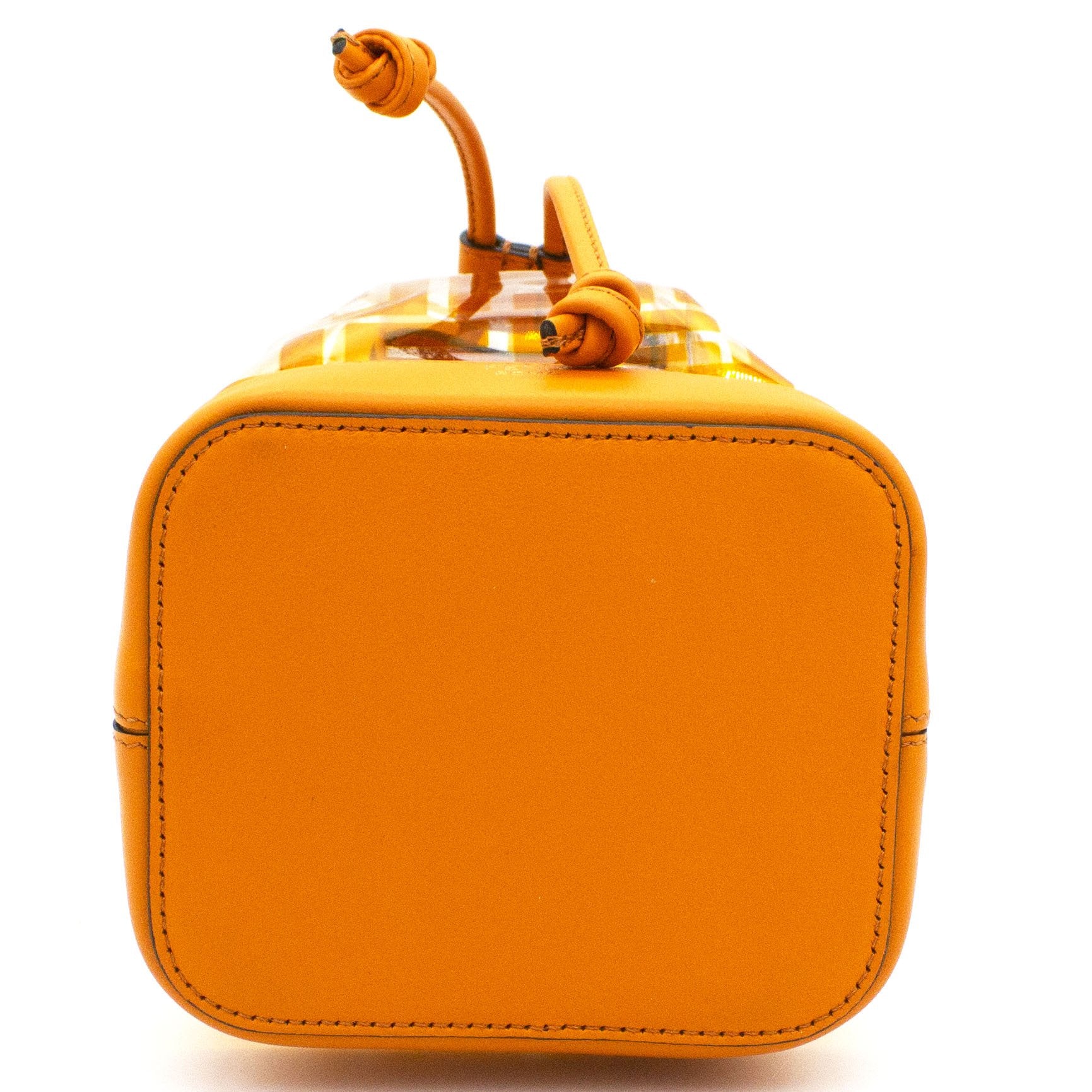 Bucket bags Fendi - Mon Tresor Mini orange bucket bag - 8BS010A0KK70U