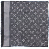 Louis Vuitton Monogram Denim Shawl Black