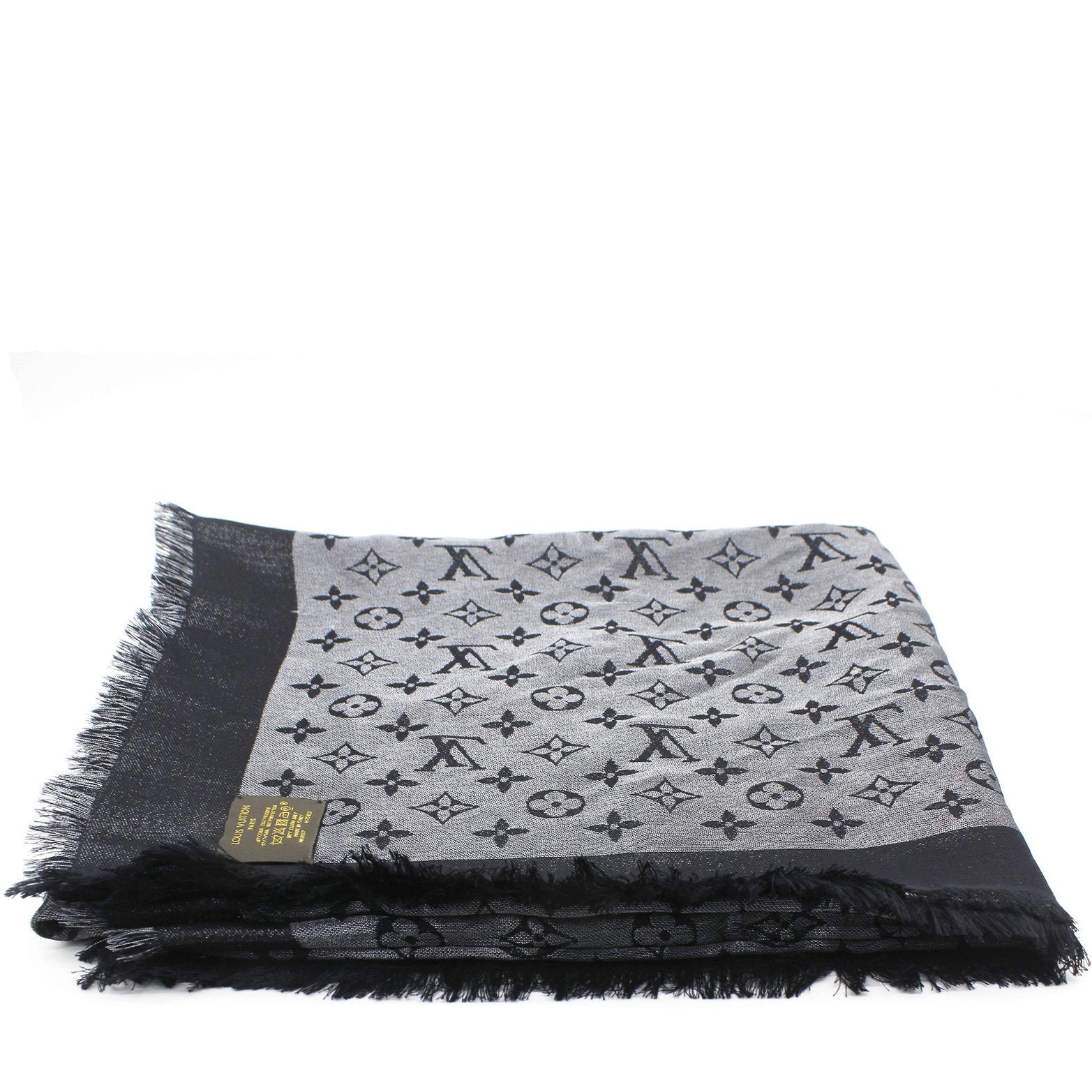 Louis Vuitton Monogram Denim Shawl Black ref.226756 - Joli Closet