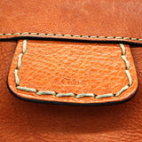 Leather Edith Satche Orange