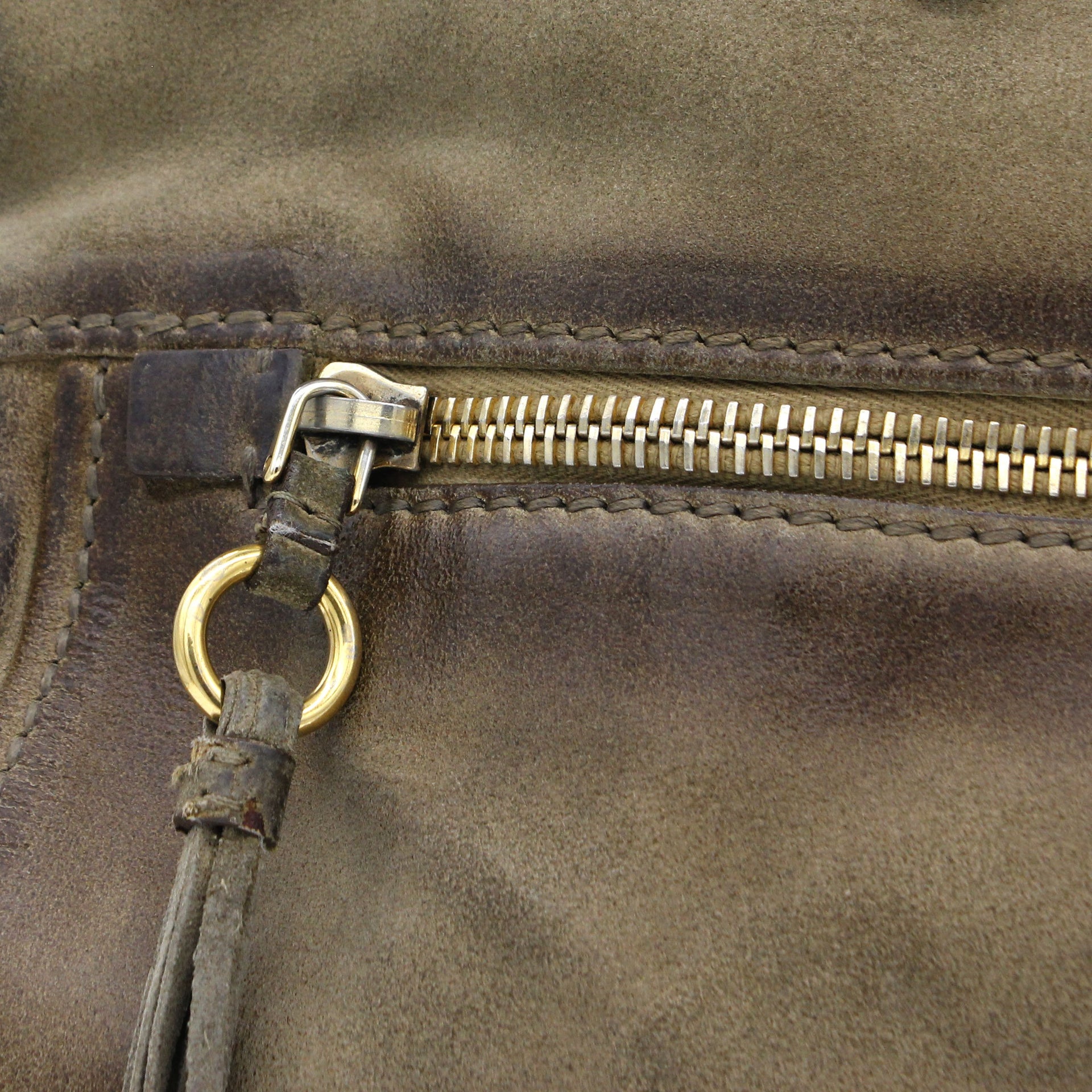 Fringe Double Pocket Tote Bag