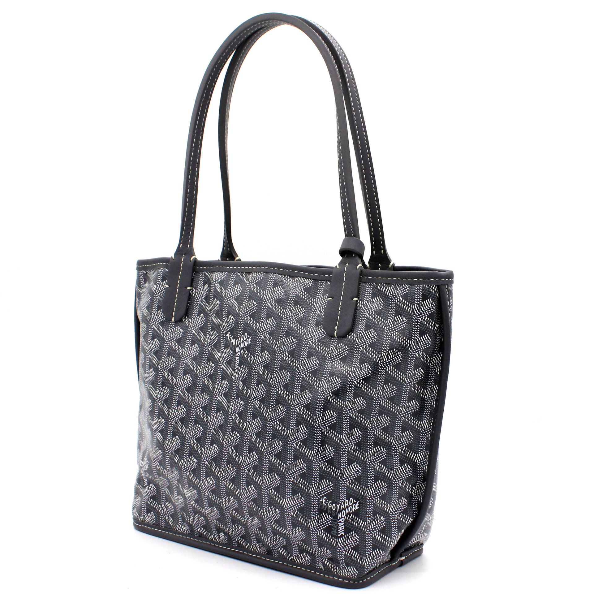 Goyard Black Reversible Mini Anjou Bag, Designer Brand, Authentic Goyard