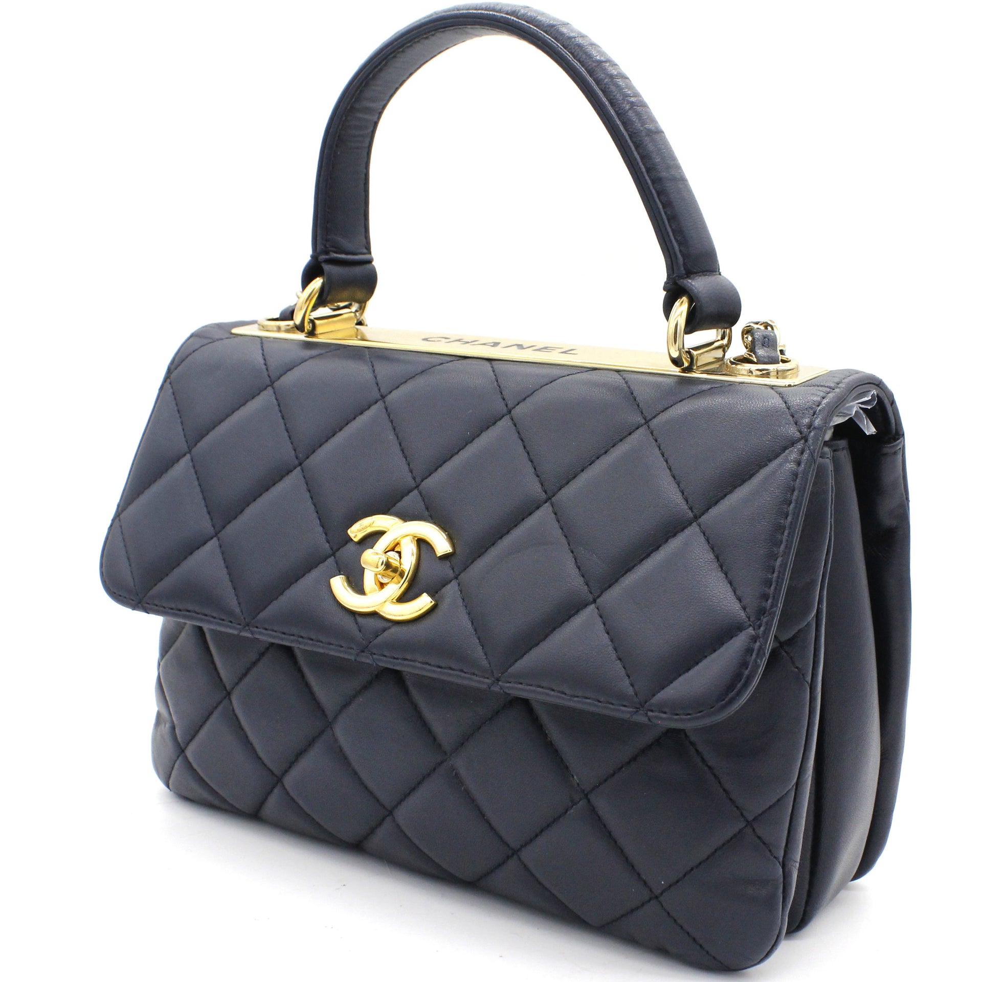 Chanel Vintage Diamond CC Camera Bag Quilted Leather Medium | eBay