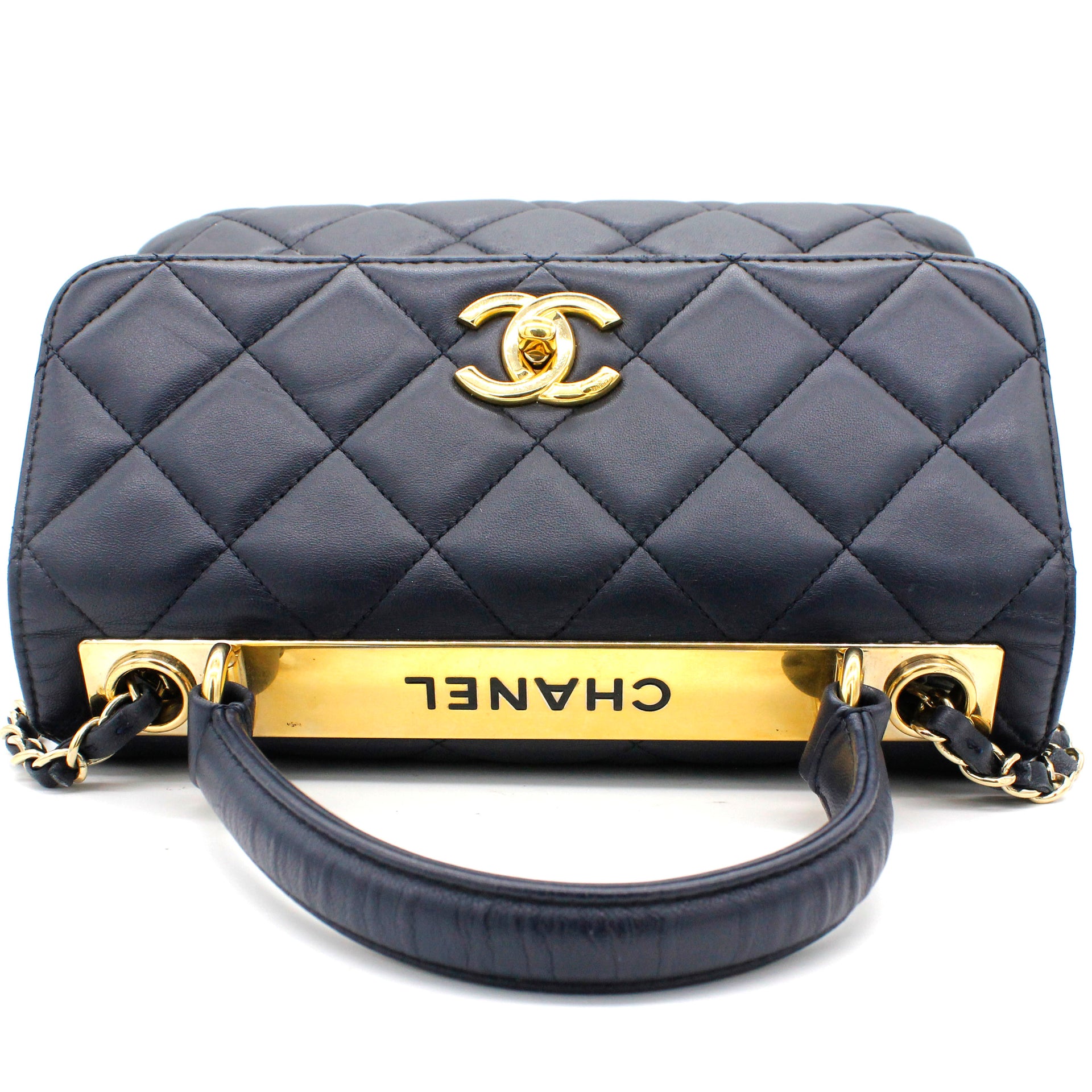 Chanel Vintage Chanel Brown Triple CC Logo Caviar Leather Shoulder ...