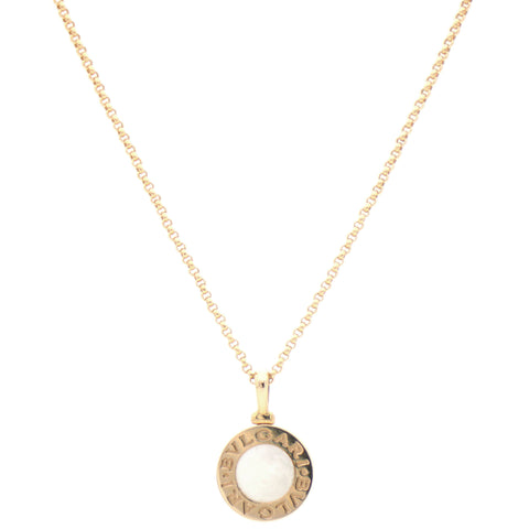 18K Rose Gold Mother of Pearl Pendant Necklace
