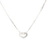 C Heart of Cartier Diamond 18K White Gold Necklace