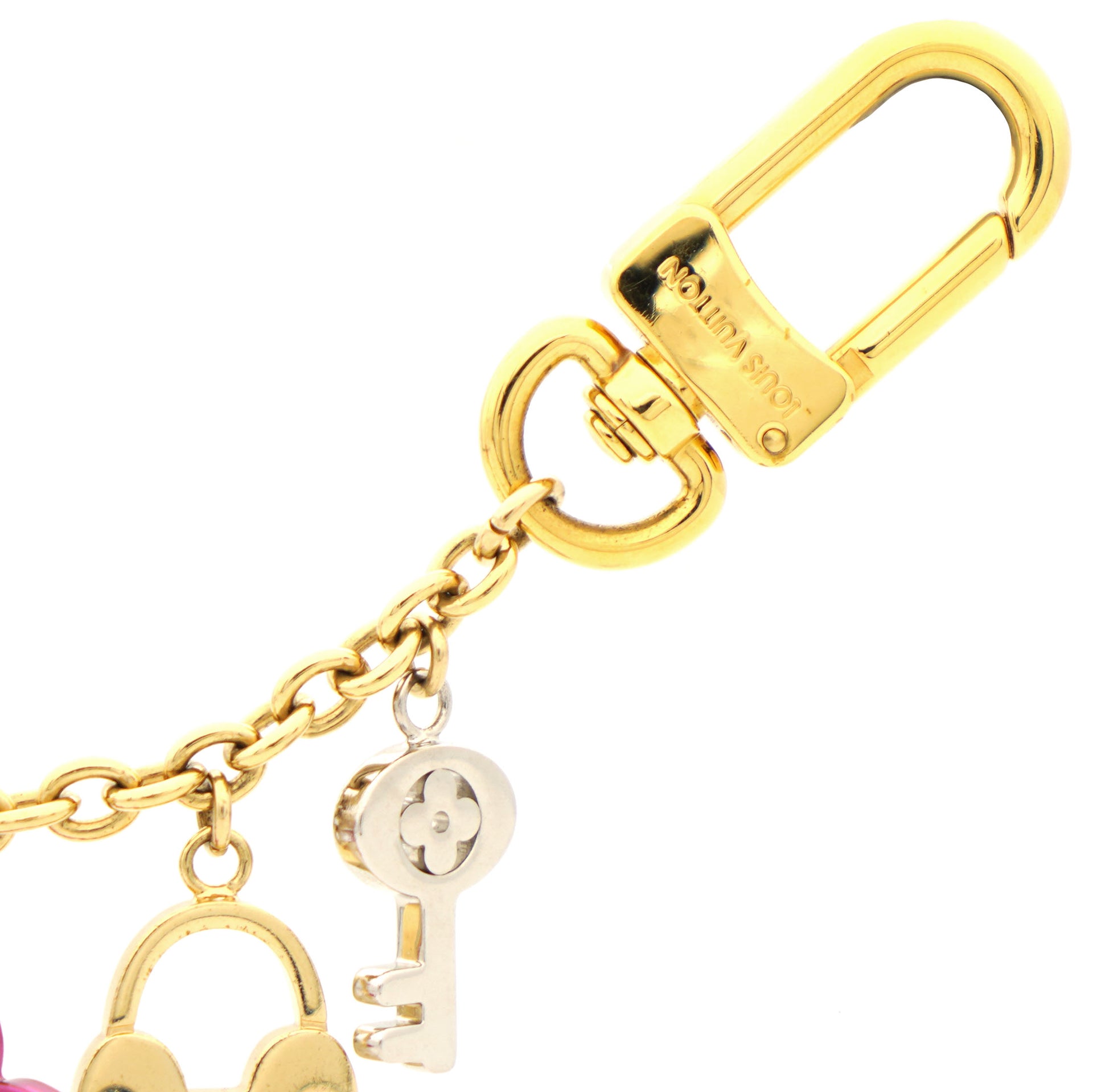 Louis Vuitton Monogram Love Lock Bag Charm Keyring – STYLISHTOP