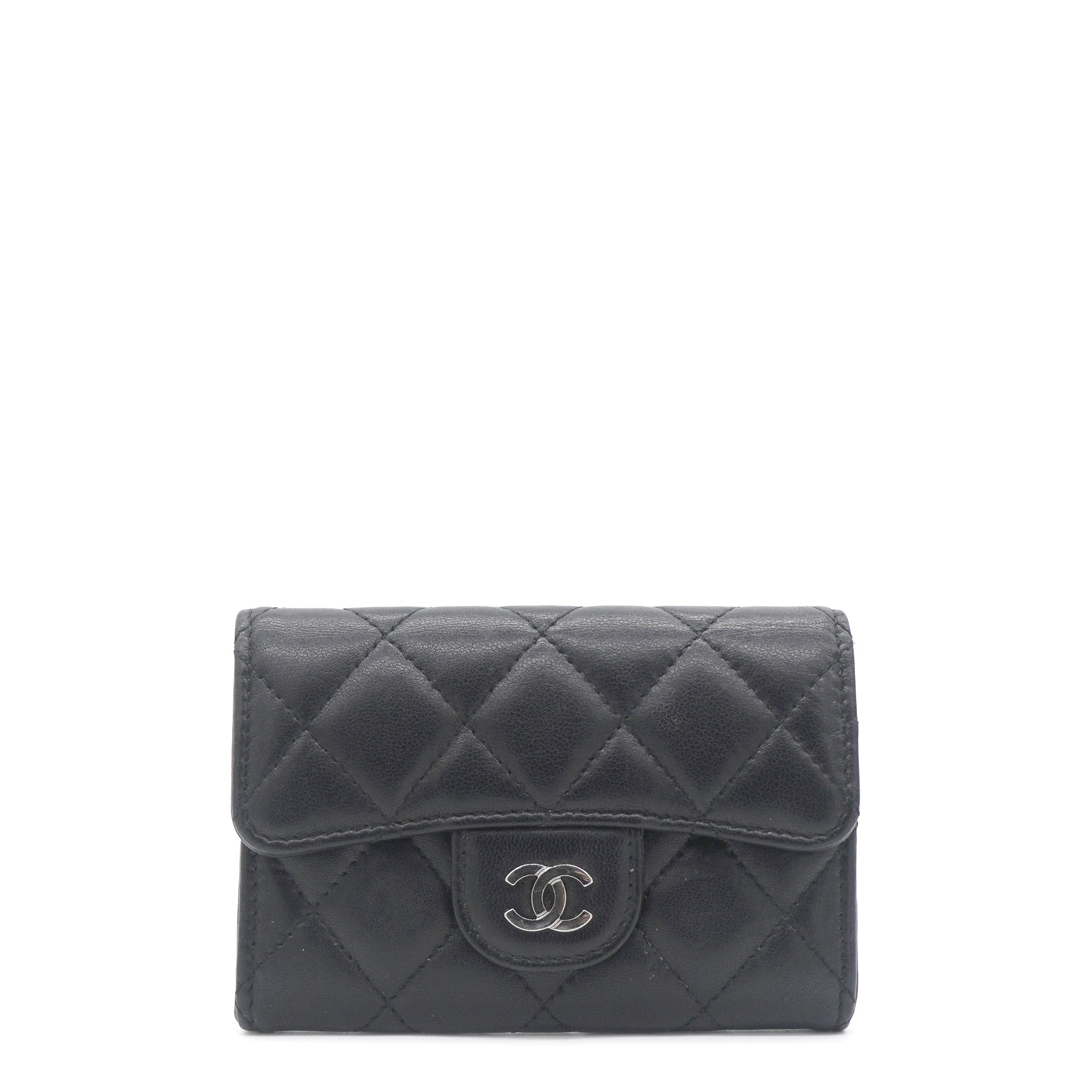 Chanel Black Quilted Lambskin Small Classic Flap Wallet – STYLISHTOP