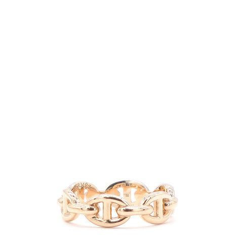 18K Rose Gold PM Chaine D'Ancre Enchainee Ring 55