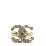 CC Faux Pearl Crystal Cocktail Ring 52
