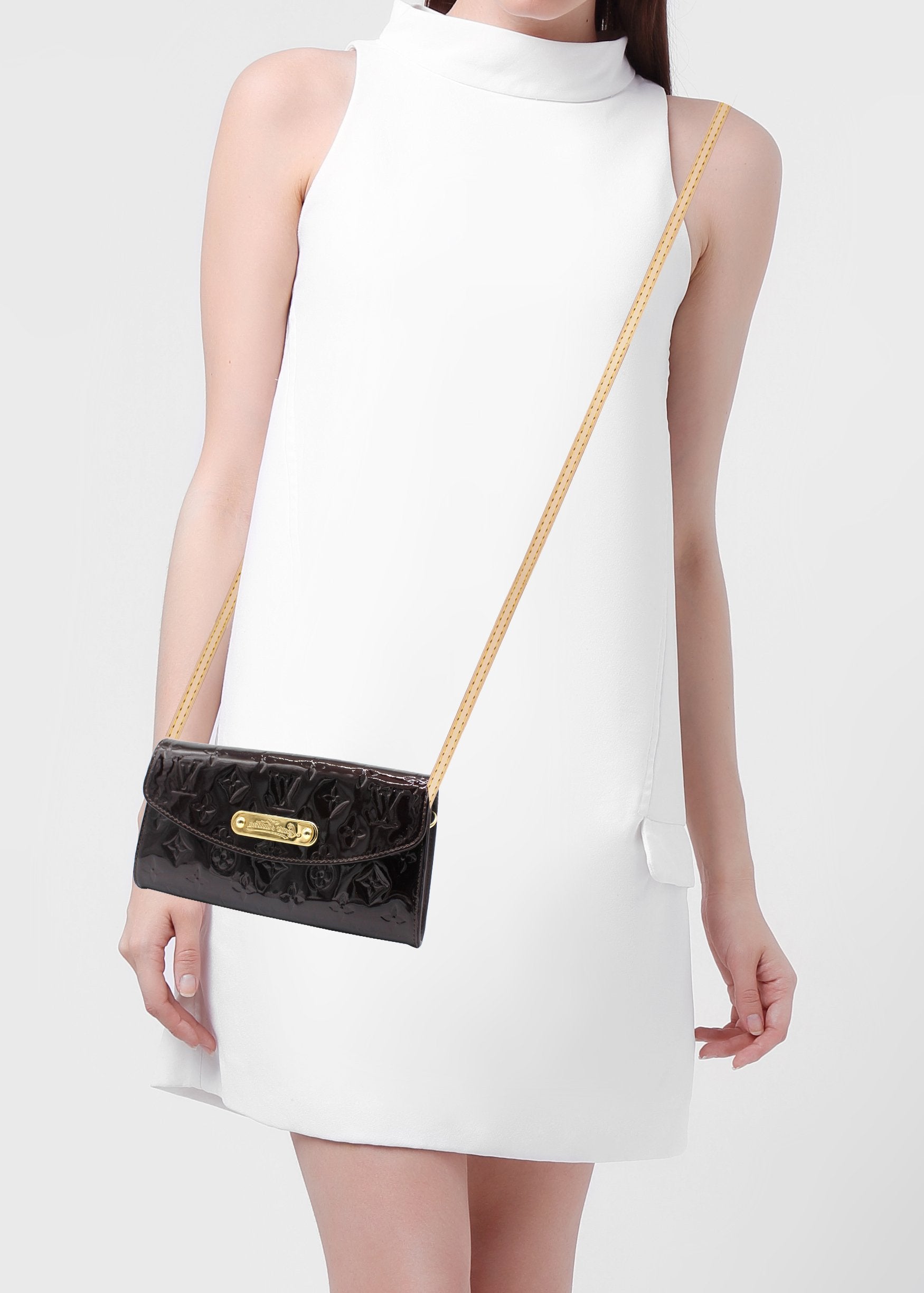 Louis Vuitton Amarante Monogram Vernis Sunset Blvd Bag