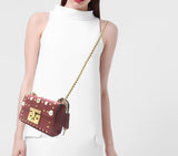 Gucci Padlock Small Studded Shoulder Bag